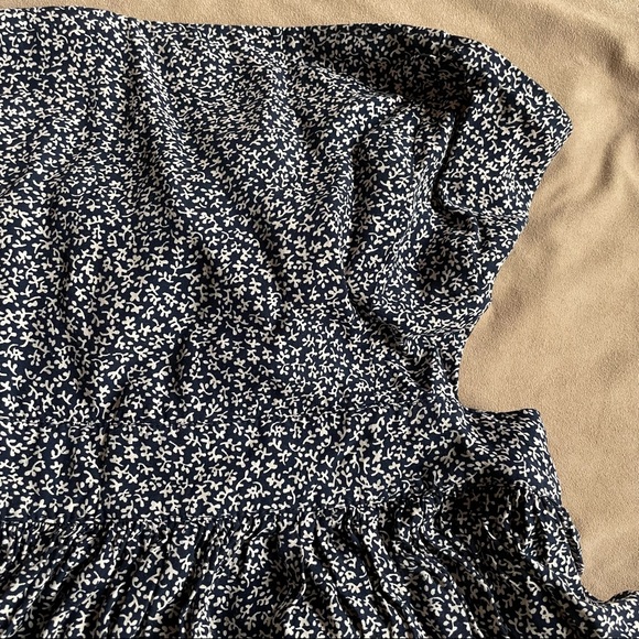 Forever 21 Backless Strapless Mini Dress - Navy/Ivory, Size M - Picture 3 of 11